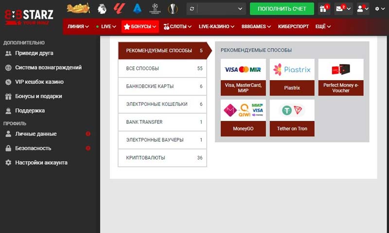 Платежные опции